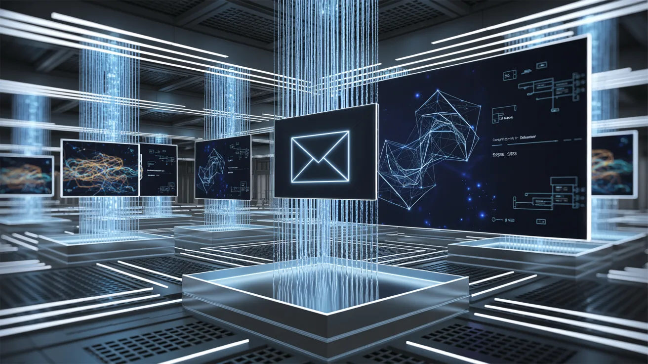 Futuristic Singapore data center with quantum computer arrays, holographic data streams, and Asian-inspired architecture.